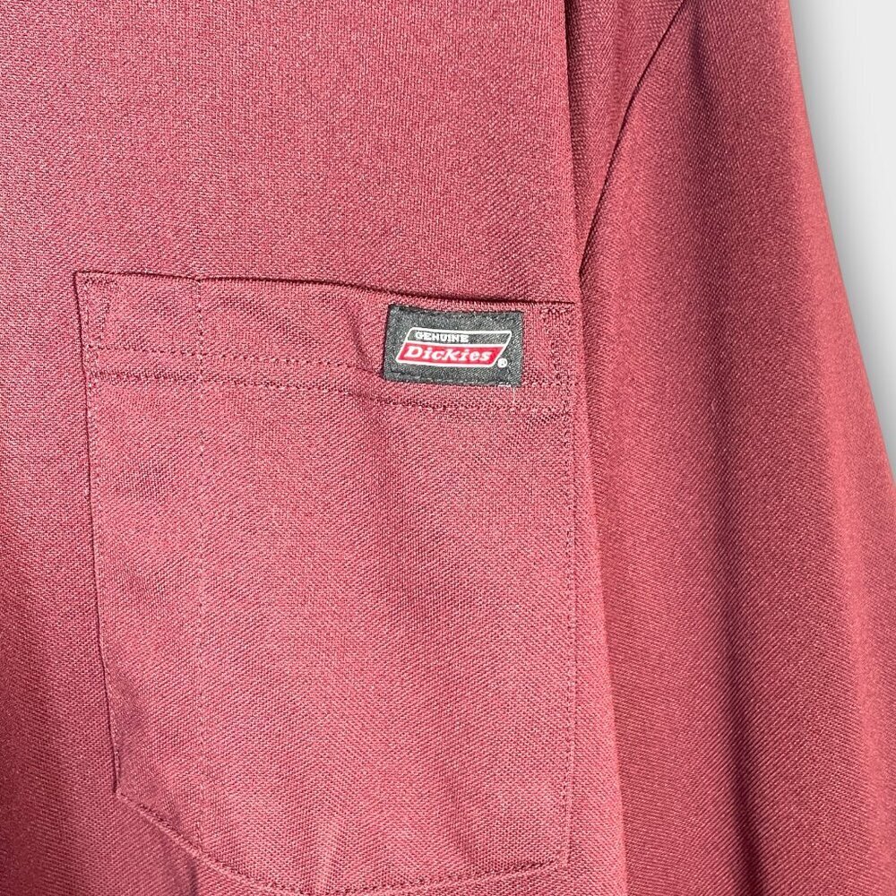 Dickies Long Sleeve Shirt Men's 2XL Maroon - Picture 3 of 6
